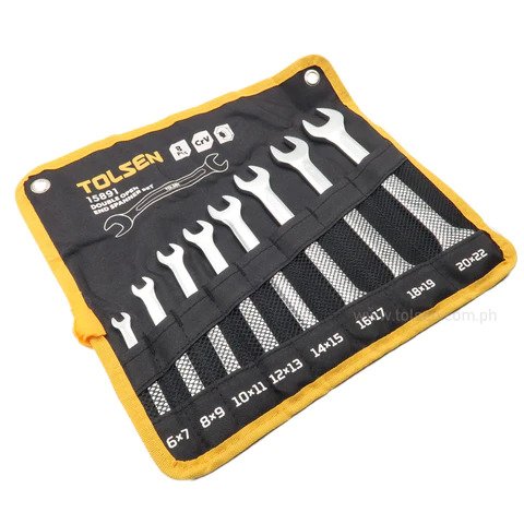 Tolsen 8 pcs Double open end spanner Set