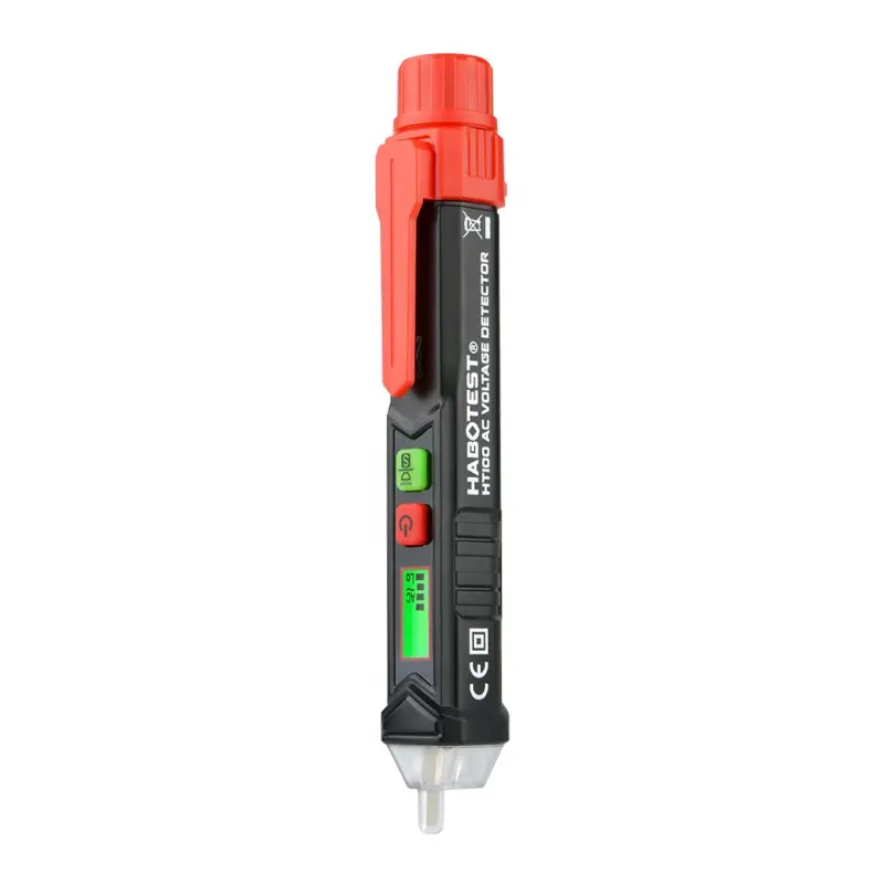 HABOTEST HT100P Non-contact Test Pencil LCD Digital Voltage Tester AC Phase Voltage Detector