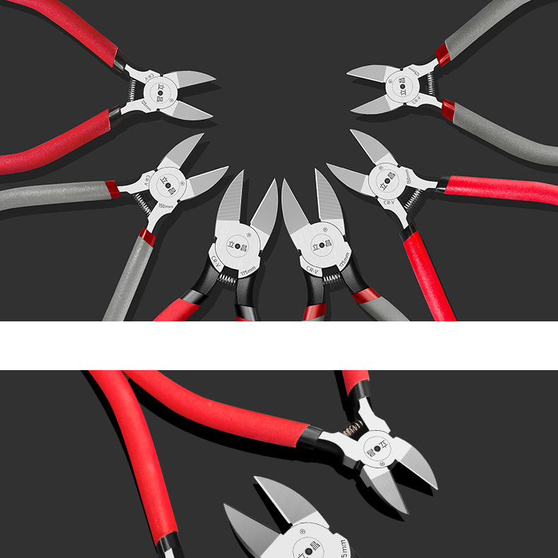 Water pliers electrical cutting pliers 6-inch 5-inch industrial-grade diagonal pliers small cross-mouth oblique mouth opening pliers manual wire cutting pliers  5.7k Sold