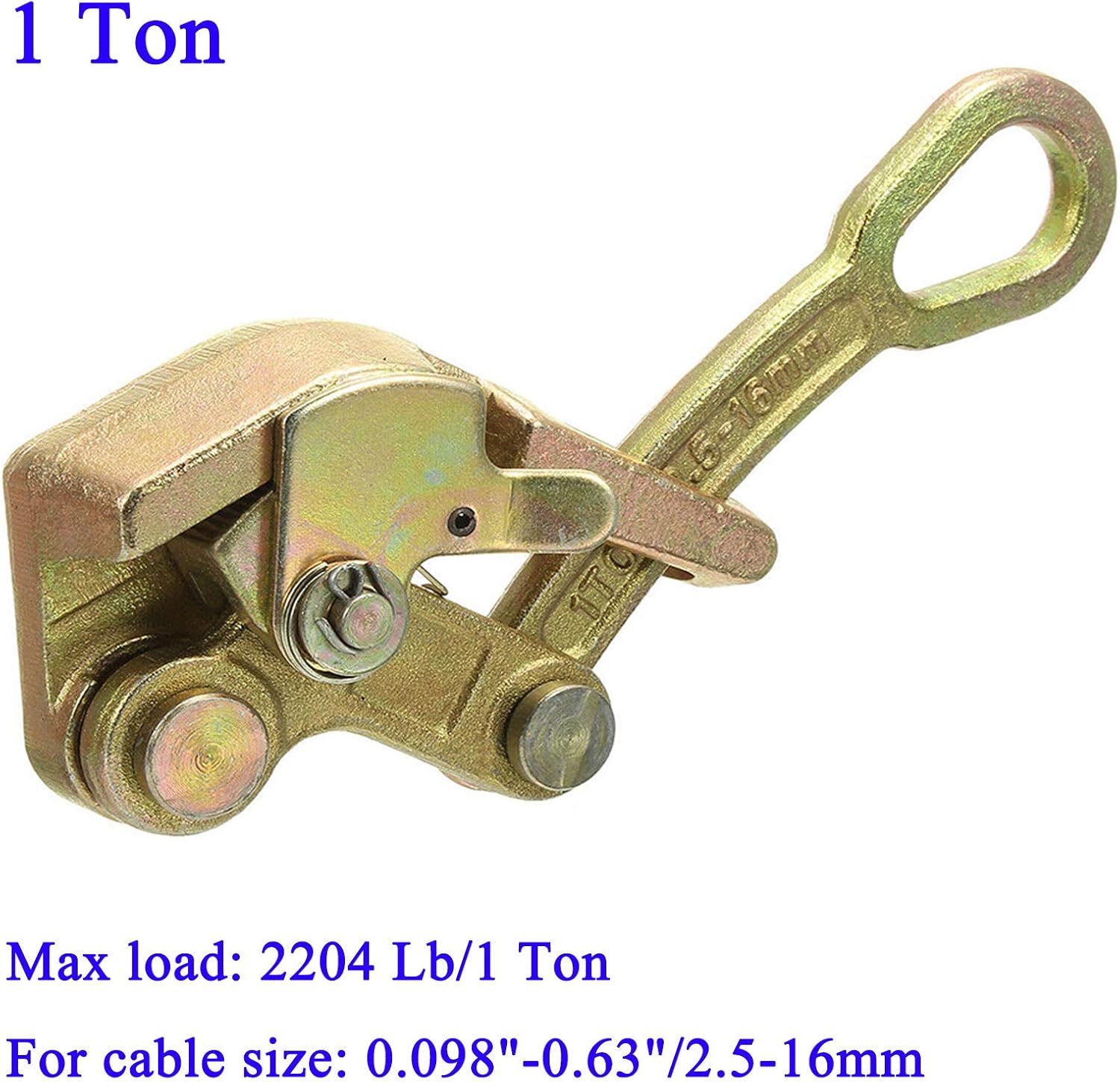 Mr.EV Cable Grip Wire Gripper Steel Cable Puller Tool for Wire Rope,Pulling 2204 Lbs (1T)