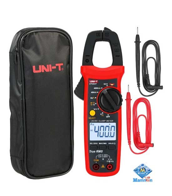 UNI-T UT201+ UT-201+DMM AC DC Digital Clamp Meter Auto Range Ture RMS Handheld Clamp Digital Multimeter Tester Volt Ohm Meter