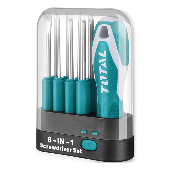 TOTAL 9pcs Interchangeable Screwdriver