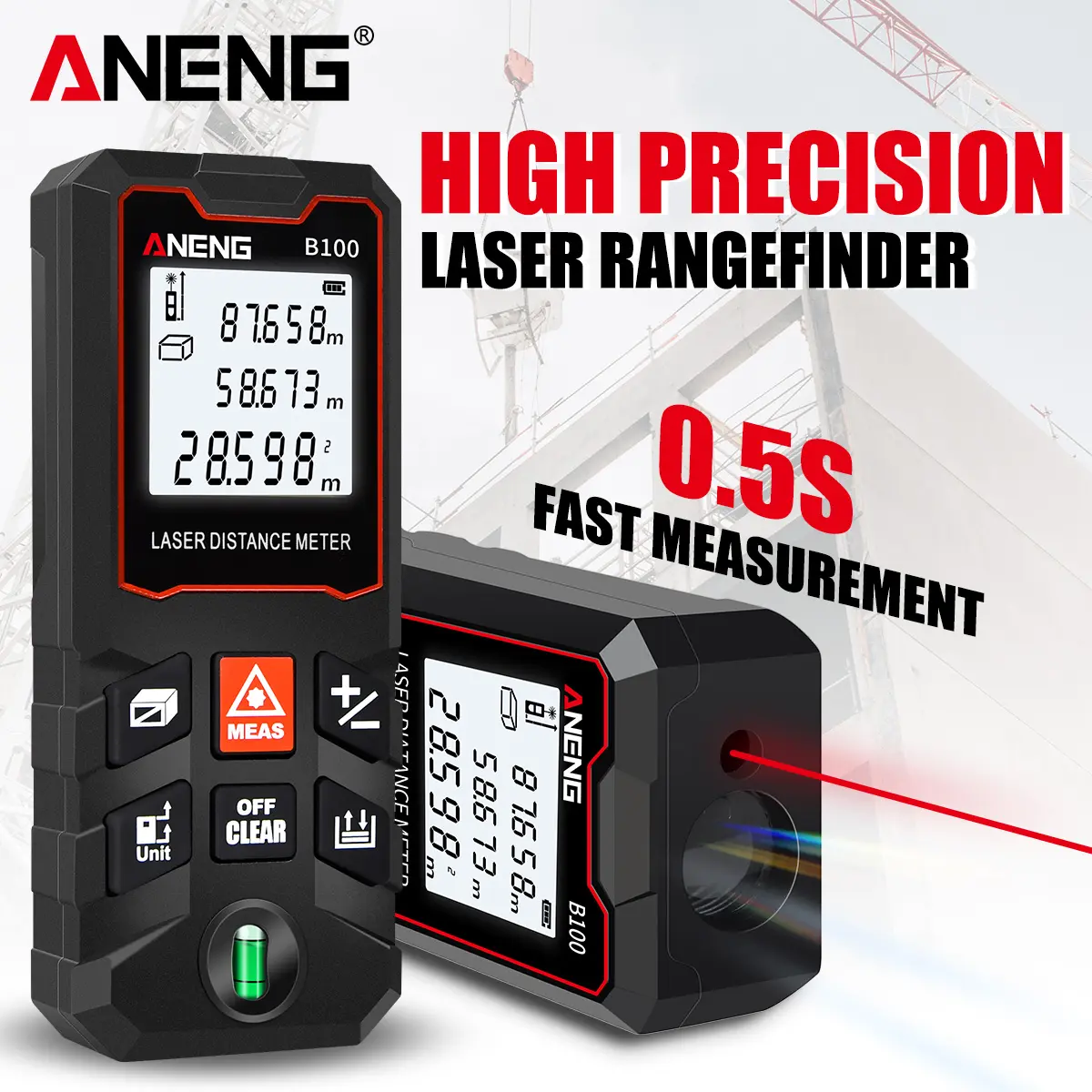 ANENG B40/B60/B80/B100 Digital Laser Distance Meter Rangefinder Distance Area Volume Multimeter Test Tool Measure Device
