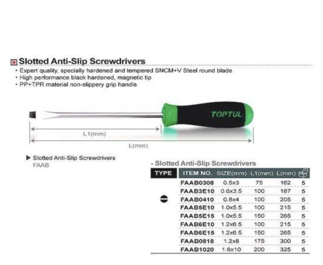 Toptol Scrudriver 6"