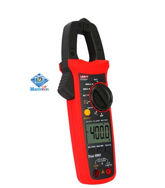 UNI-T UT201+ UT-201+DMM AC DC Digital Clamp Meter Auto Range Ture RMS Handheld Clamp Digital Multimeter Tester Volt Ohm Meter