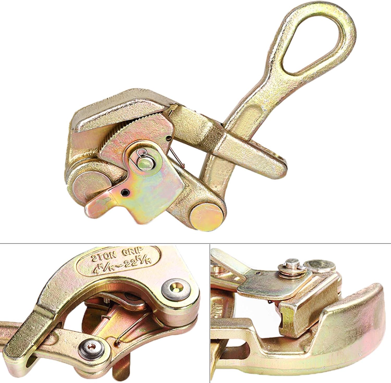 Mr.EV Cable Grip Wire Gripper Steel Cable Puller Tool for Wire Rope,Pulling 2204 Lbs (1T)