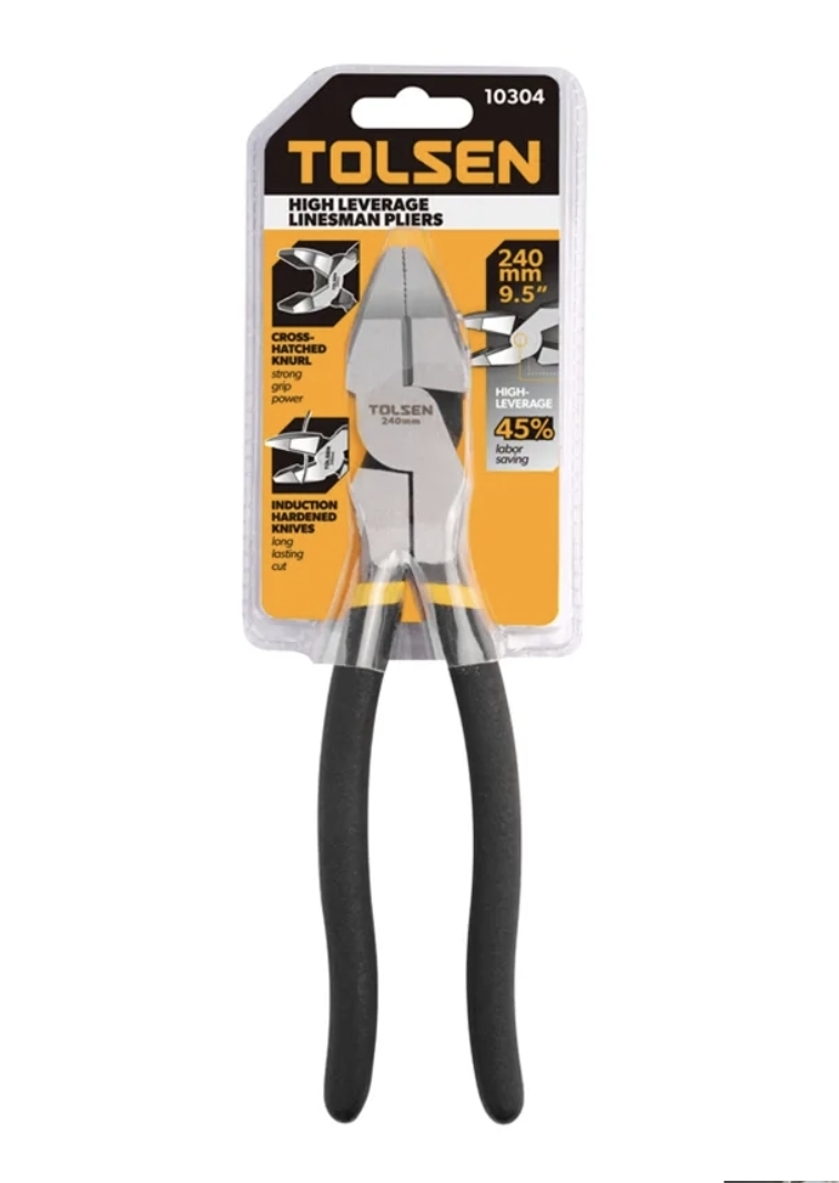TOLSEN 9.5". High Leverage Combination Pliers